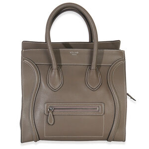 Celine Souris Drummed Calfskin Mini Luggage Tote